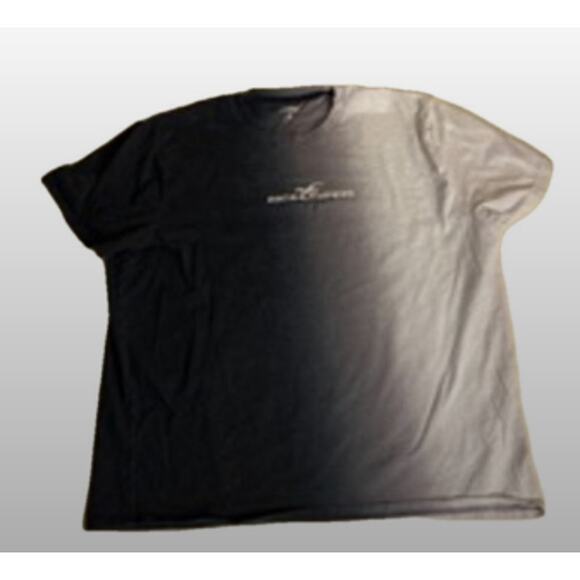 Hollister Gray Black Ombre Logo Graphic Tee XXL - Picture 2 of 8